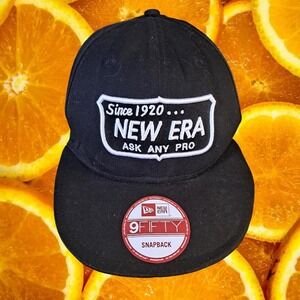 New Era Black Baseball‎ Cap Snapback Hat One Love Under Brim Size OSFM